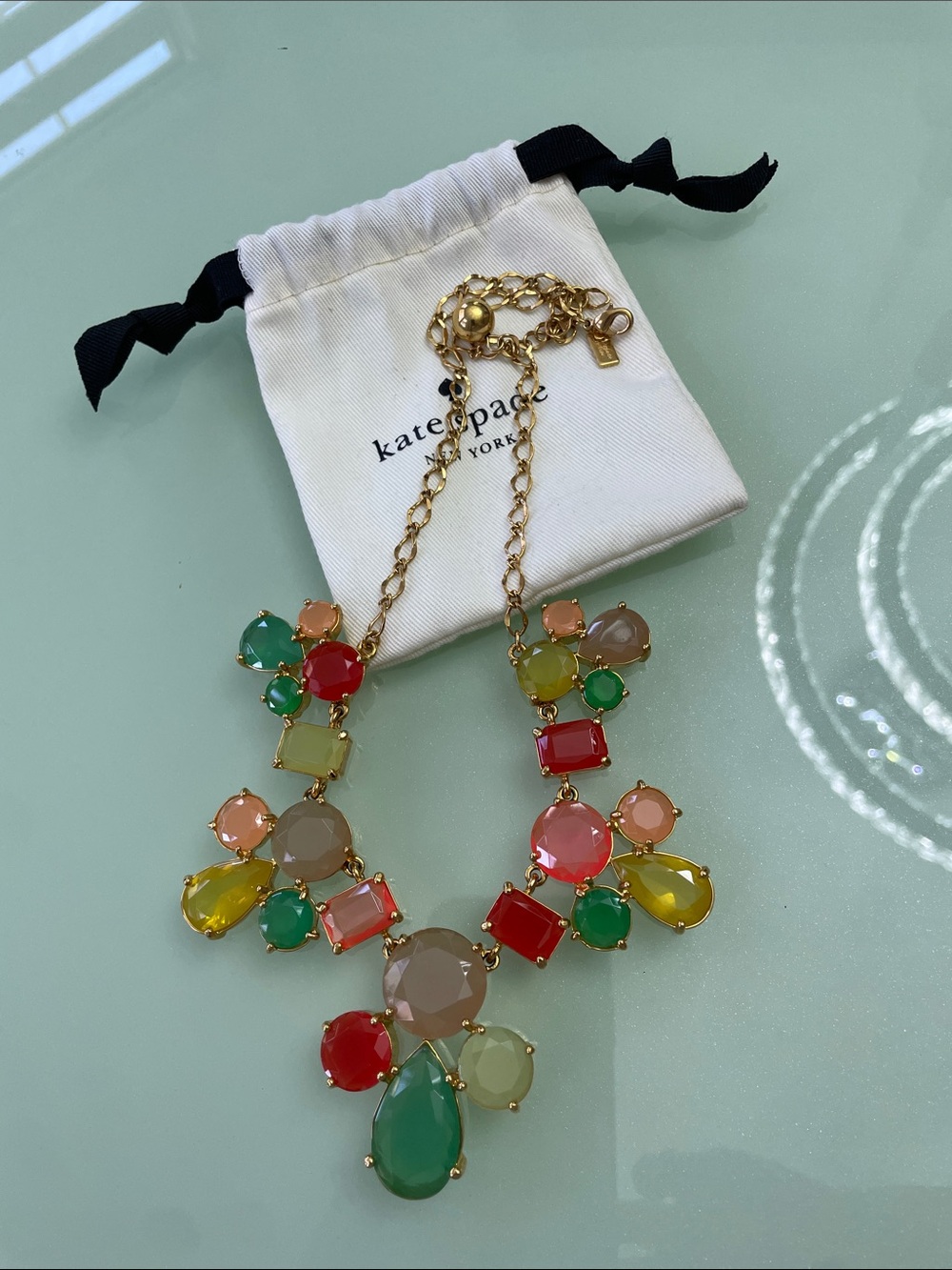 Kate Spade multi colored jeweled Necklace.